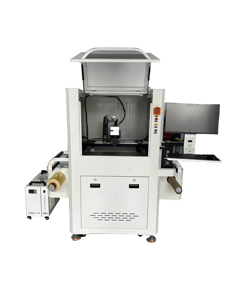 Ingesloten UV -lasergraveur