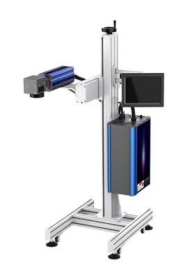 20W fiber vliegende lasermarkeermachine