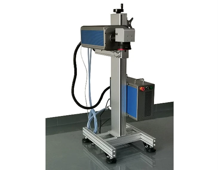 UV-lasermarkeermachine voor on-the-fly